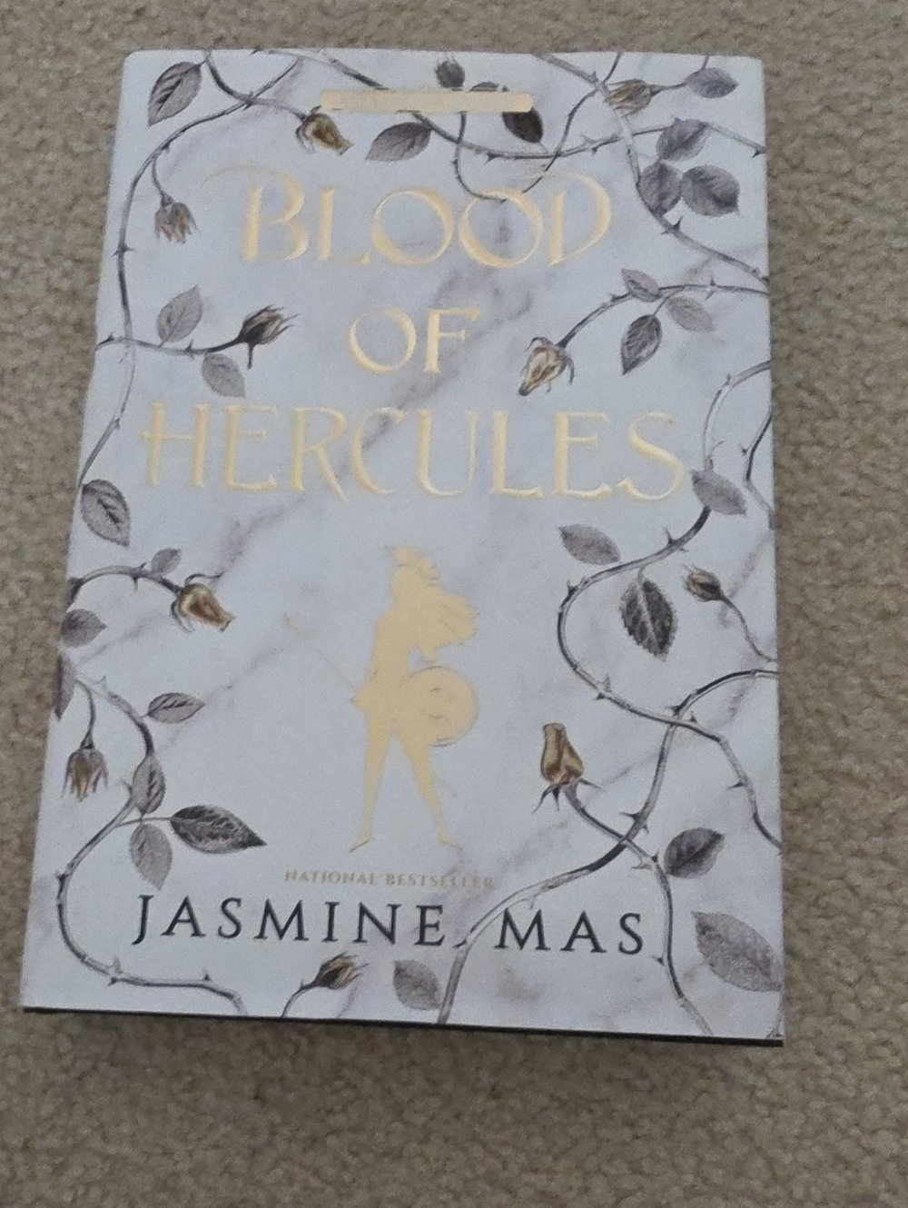 Jasmine White and Gold 'Blood of Hercules' Decorative Coffee Table Book